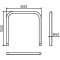 Hoop of steel tube |  60 x 2,5 mm | without cross bar | for casting in concrete | total width: 1000 mm | total height: 1000 mm | hot-dip galvanized